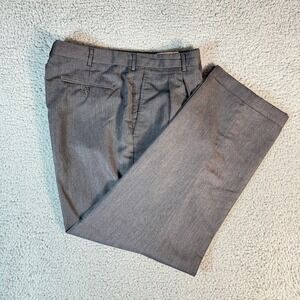 Vintage Chaps Ralph Lauren Dress Pants Mens 36x31 Gray Pleated Trousers